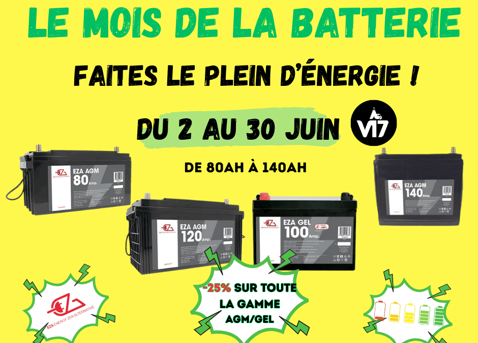 C’est le mois de la batterie à V17 !